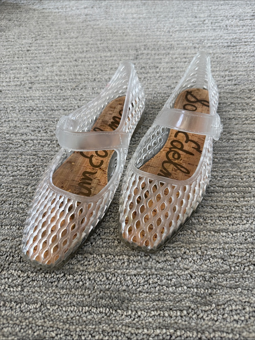 Clear Jelly Mary Jane Flats - Sam Edelman